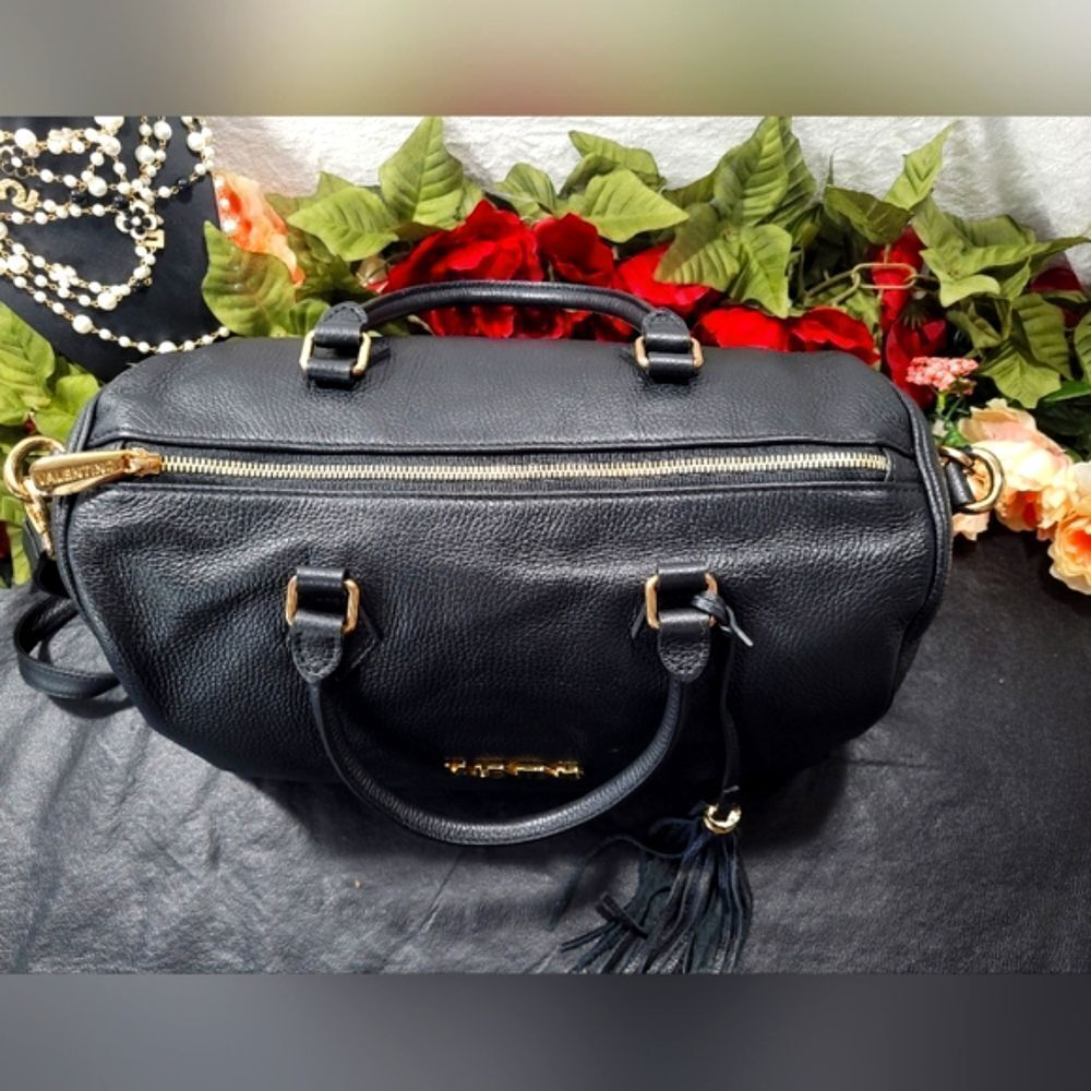 Authentic NWT Valentino Tonia Genuine Leather Boston Bag with Dust Bag - Picture 11 of 17